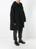 hooded oversized coat