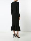 scalloped hem blouse