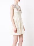 bird patches macramé dress