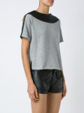 leather trim top