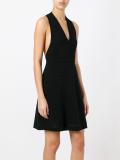 fitted V-neck dress