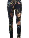 floral print cropped jeans