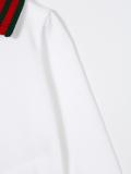 Web collar polo shirt