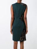 lace insert shift dress