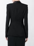 draped wrap front blazer