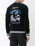 embroidered back bomber jacket