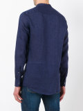 long sleeved collarless shirt