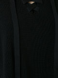 系带领套头衫