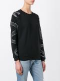 serpent embroidered sweatshirt