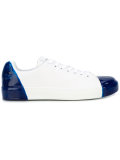 contrast tip sneakers 