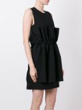 pleated overlay dress