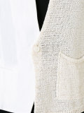 half knitted gilet