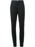 zip detail trousers