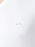 logo饰V领T恤