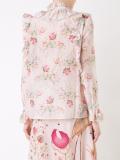 floral ruffle blouse 
