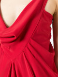 ruched evening gown 