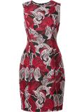 embroidered shift dress