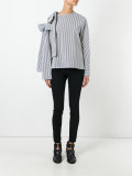 loose-fit striped blouse