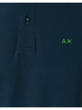 contrast polo shirt