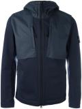panelled hooded jacket 