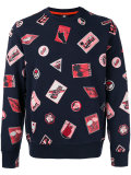 embroidered patch sweatshirt 