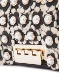 flower embellished crossbody bag