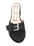 buckled detailing platform sandals