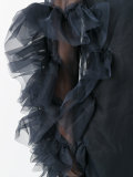ruffled sleeve overlay dress