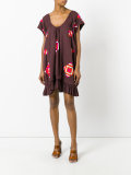 embroidered geometric dress