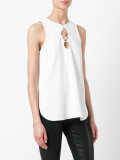 lace-up tank top