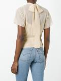 lace up blouse 