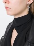 crucifix stud earrings