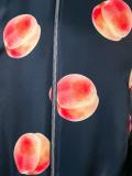 peach print bomber jacket