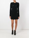 collarless shirt dress