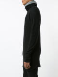 oversized polo-neck jumper 