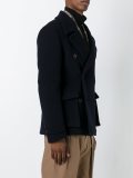 buttoned short peacoat