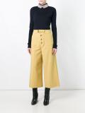 cropped wide leg trousers