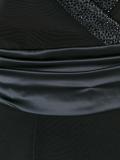 v-neck flared dress
