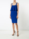 ruffled midi dress