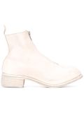 front zip ankle boots