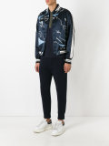 lion print bomber jacket