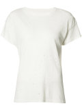 perforated detail T-shirt