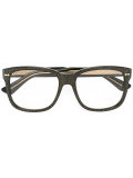 square frame rhinestone glasses