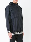elasticated cuffs hooded jacket