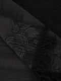 contrast panel scarf 