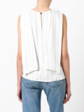 striped sleeveless top