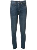 high-rise cropped jeans
