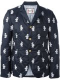 printed padded blazer 