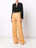 high waist leather trousers