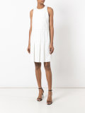 contrast stitch sleeveless dress